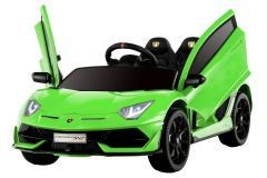 12V Licensed Lamborghini Aventador SVJ Ride On Car Green