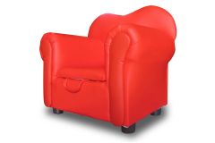 Kids' Red Chair with Storage